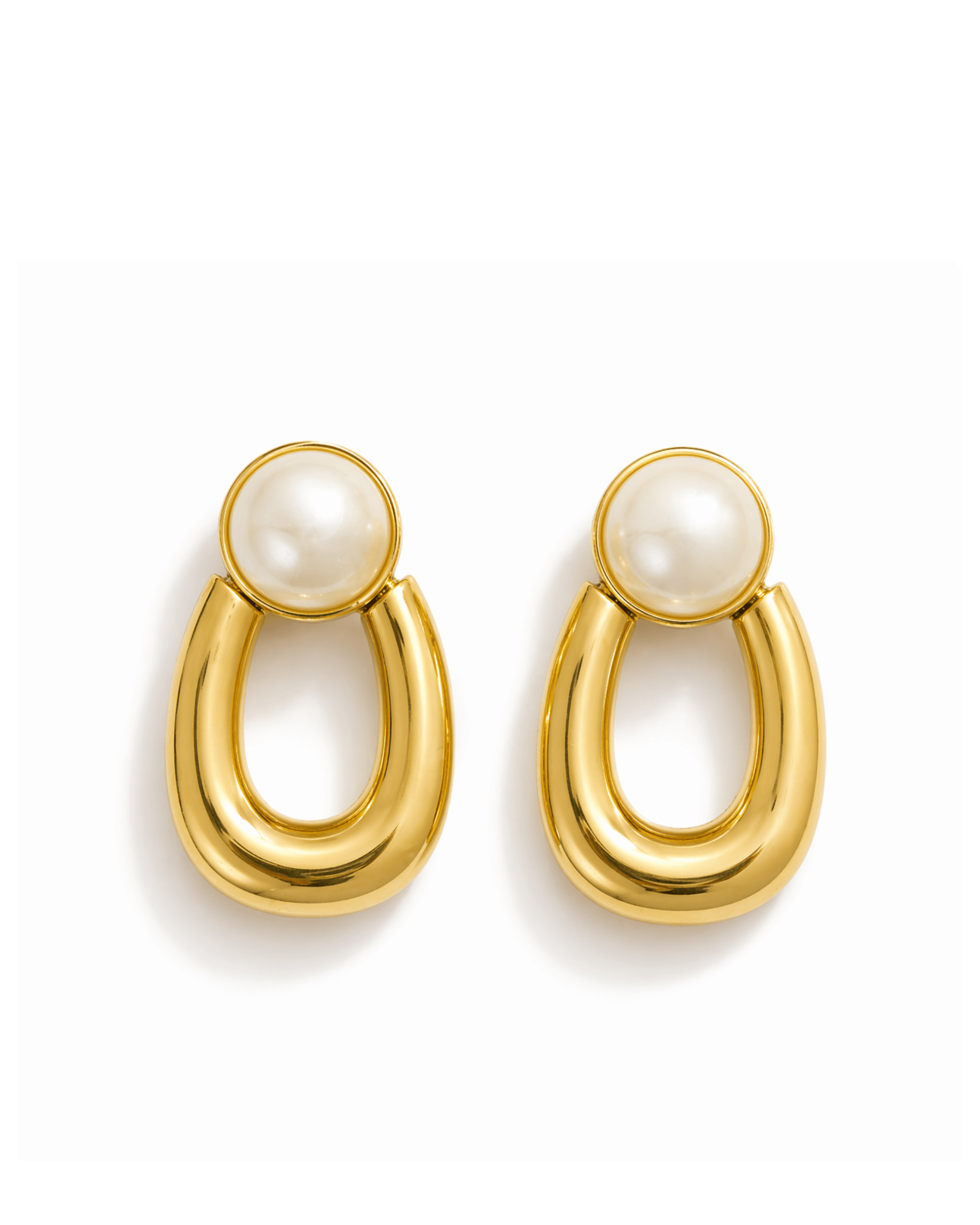 Aretes Perla Aura Dorada AC10