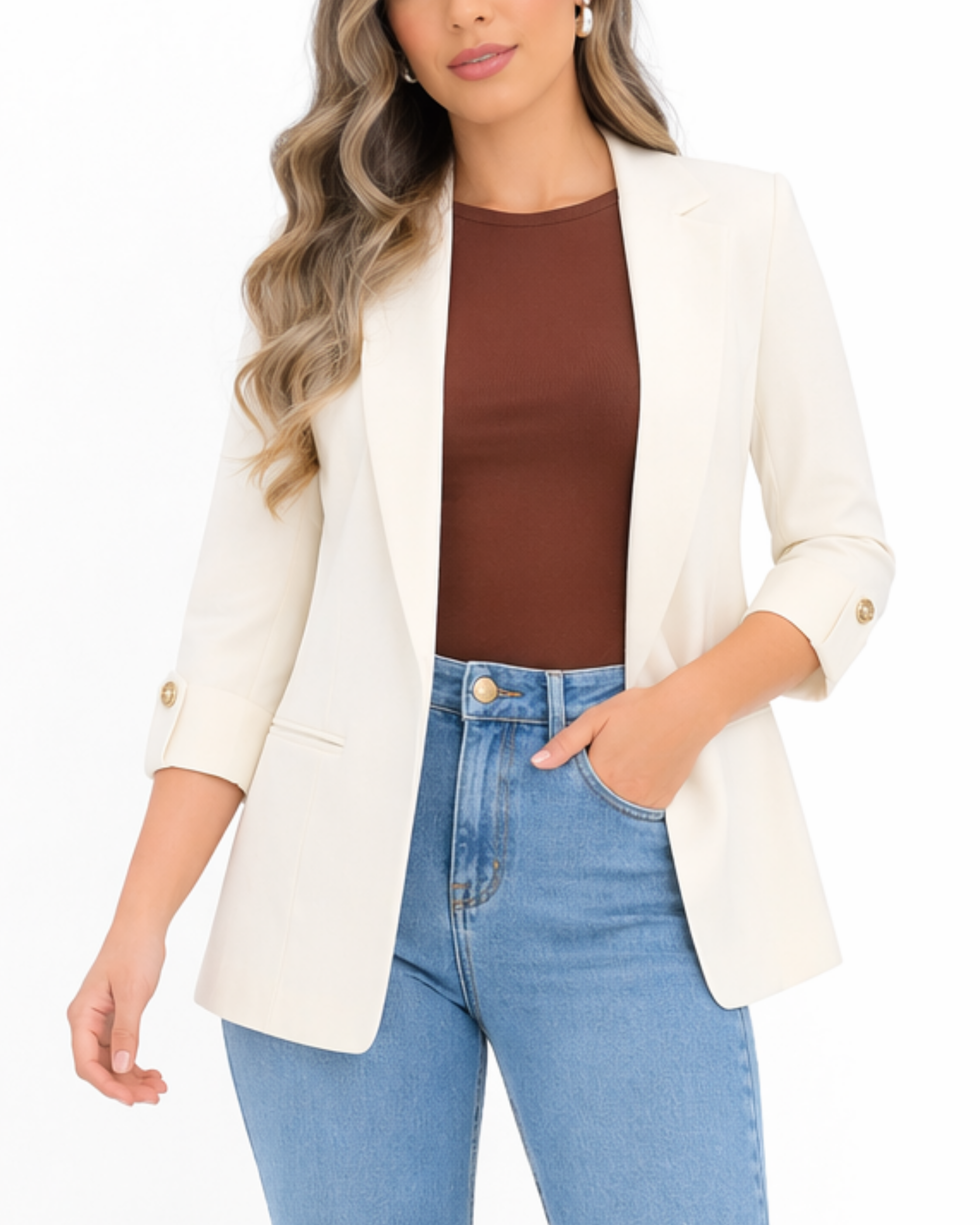 Blazer Manga 3/4 Monserrate BZ01