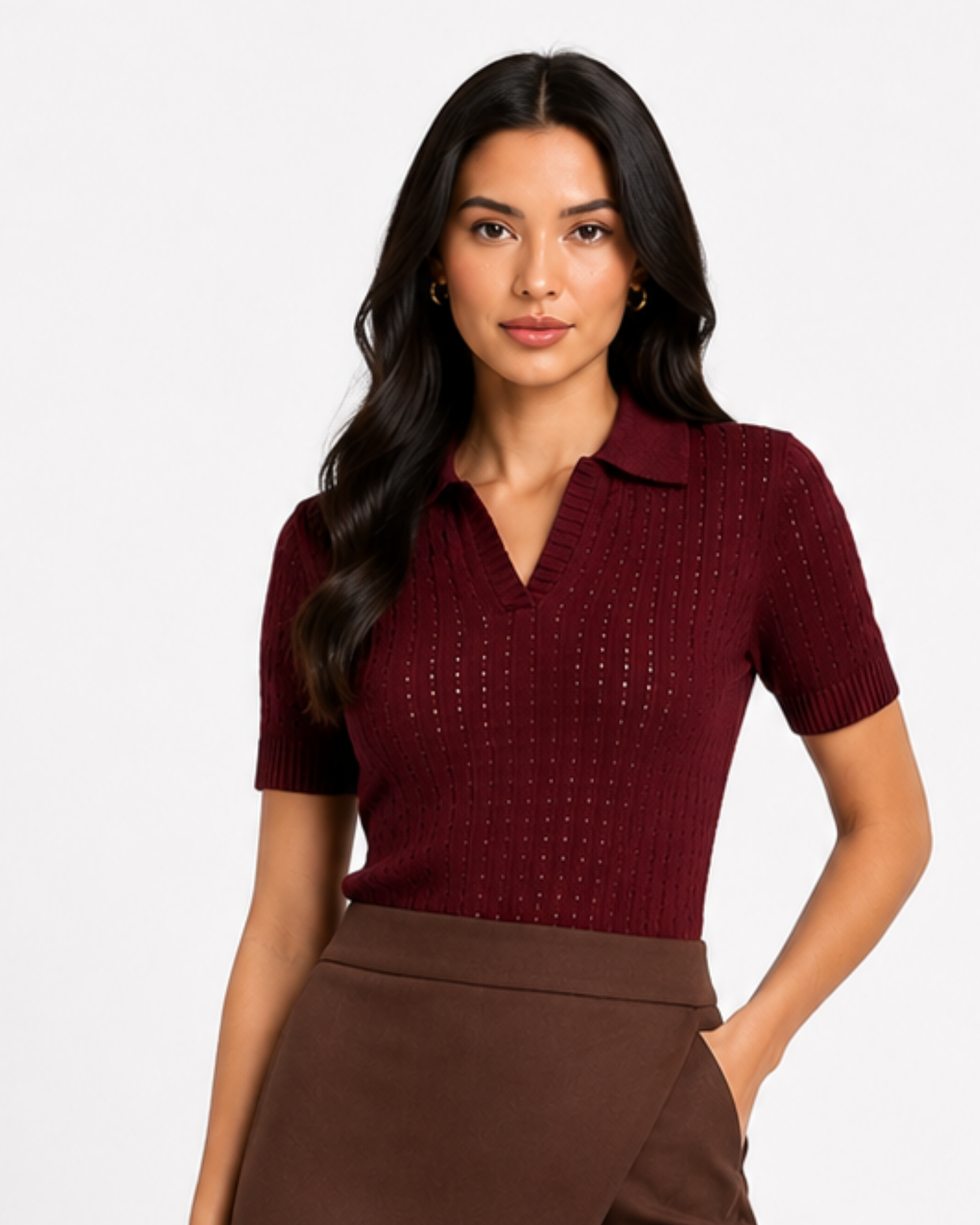 Blusa Tejida Polo Atemporal Duhersh BL26