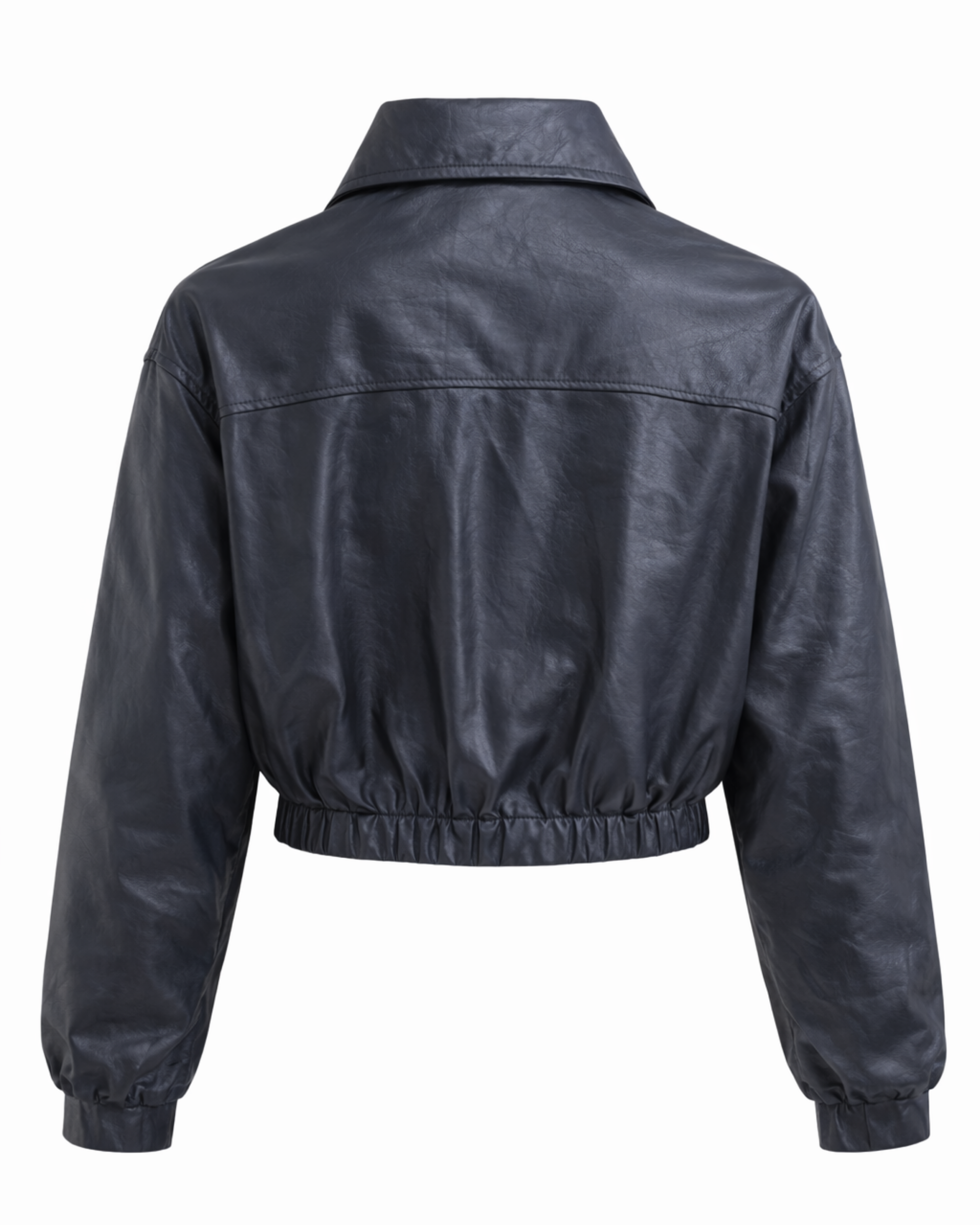 Chaqueta Crop en Eco Cuero CH08