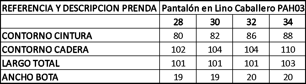 Pantalón en Lino Caballero PAH03