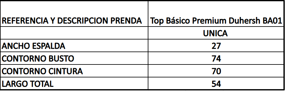 Top Básico Premium Duhersh BA01