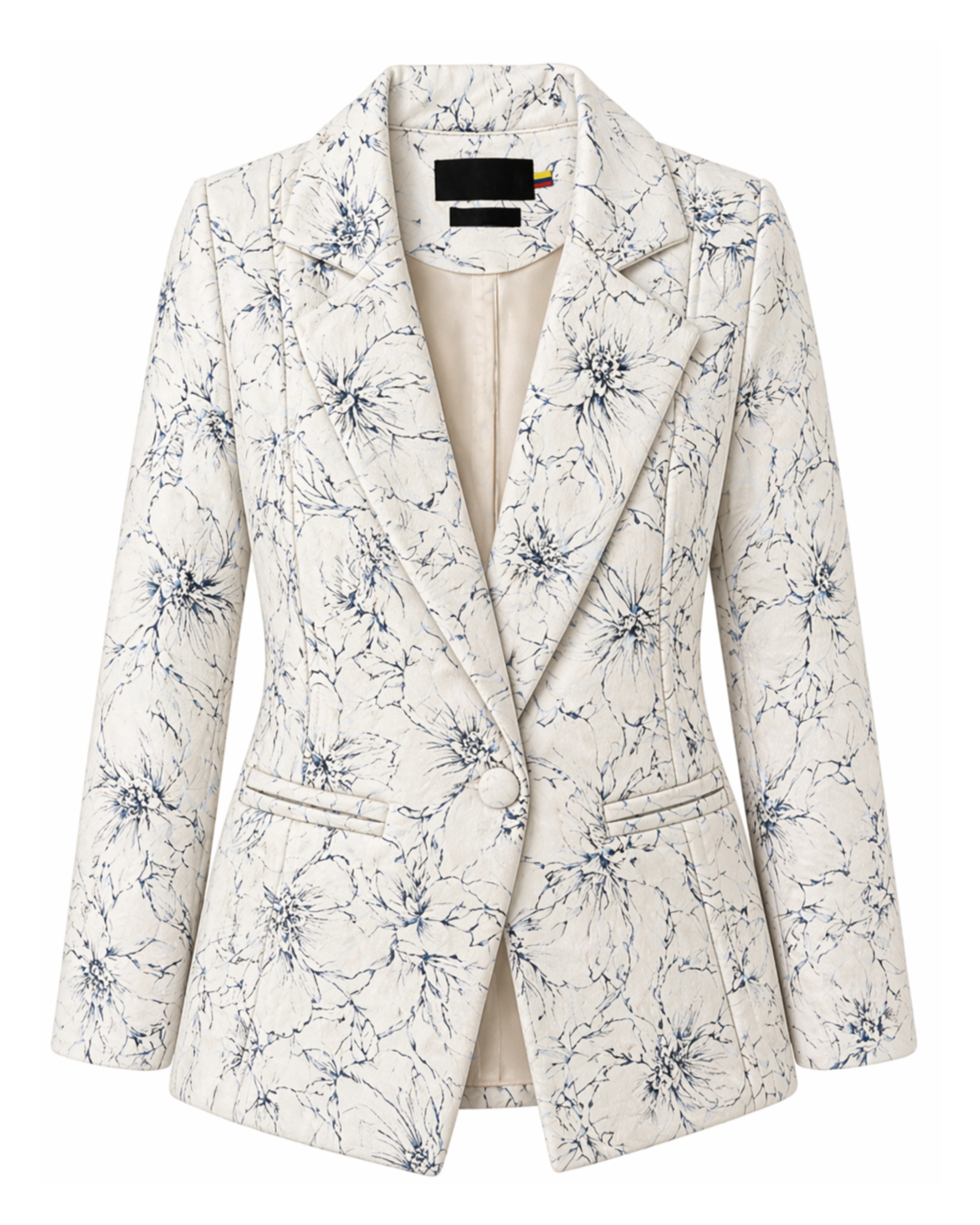 Blazer Floral Marfil DUHERSH BZ05
