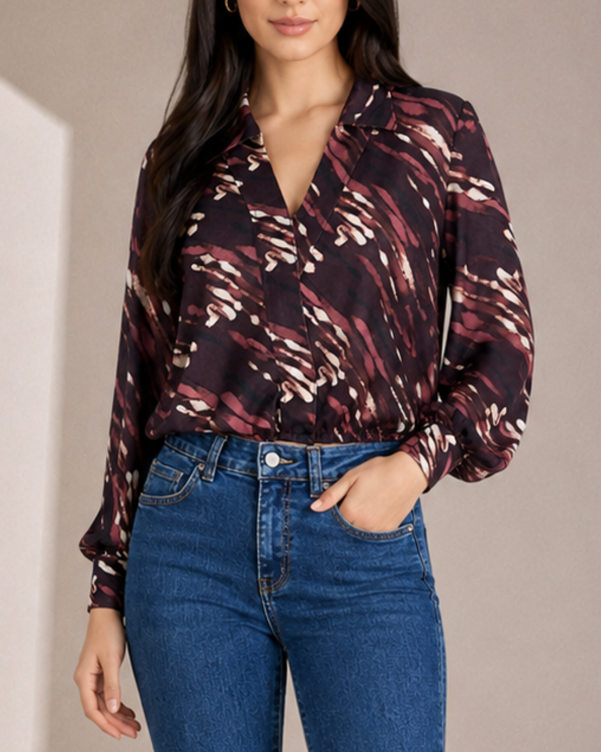 Blusa Cropped Aura Print BL07