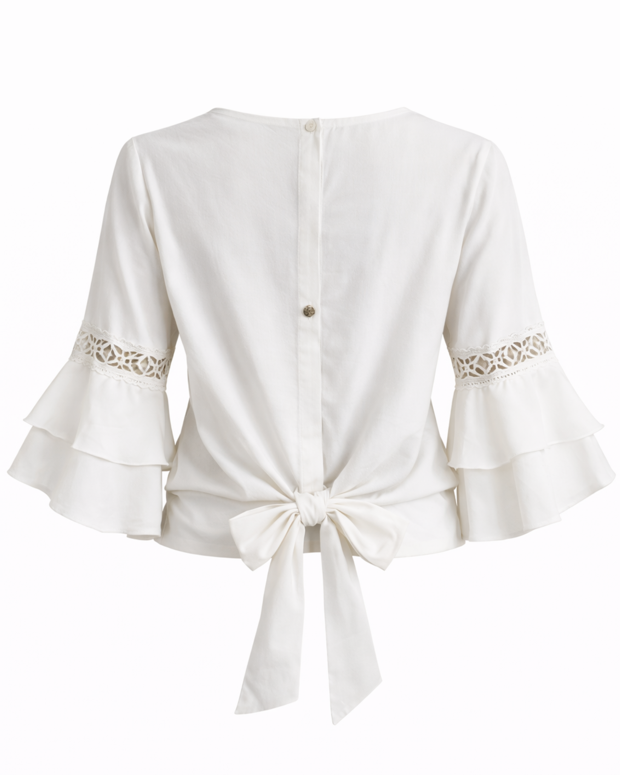 Blusa Elegance Lace Blanco BL07