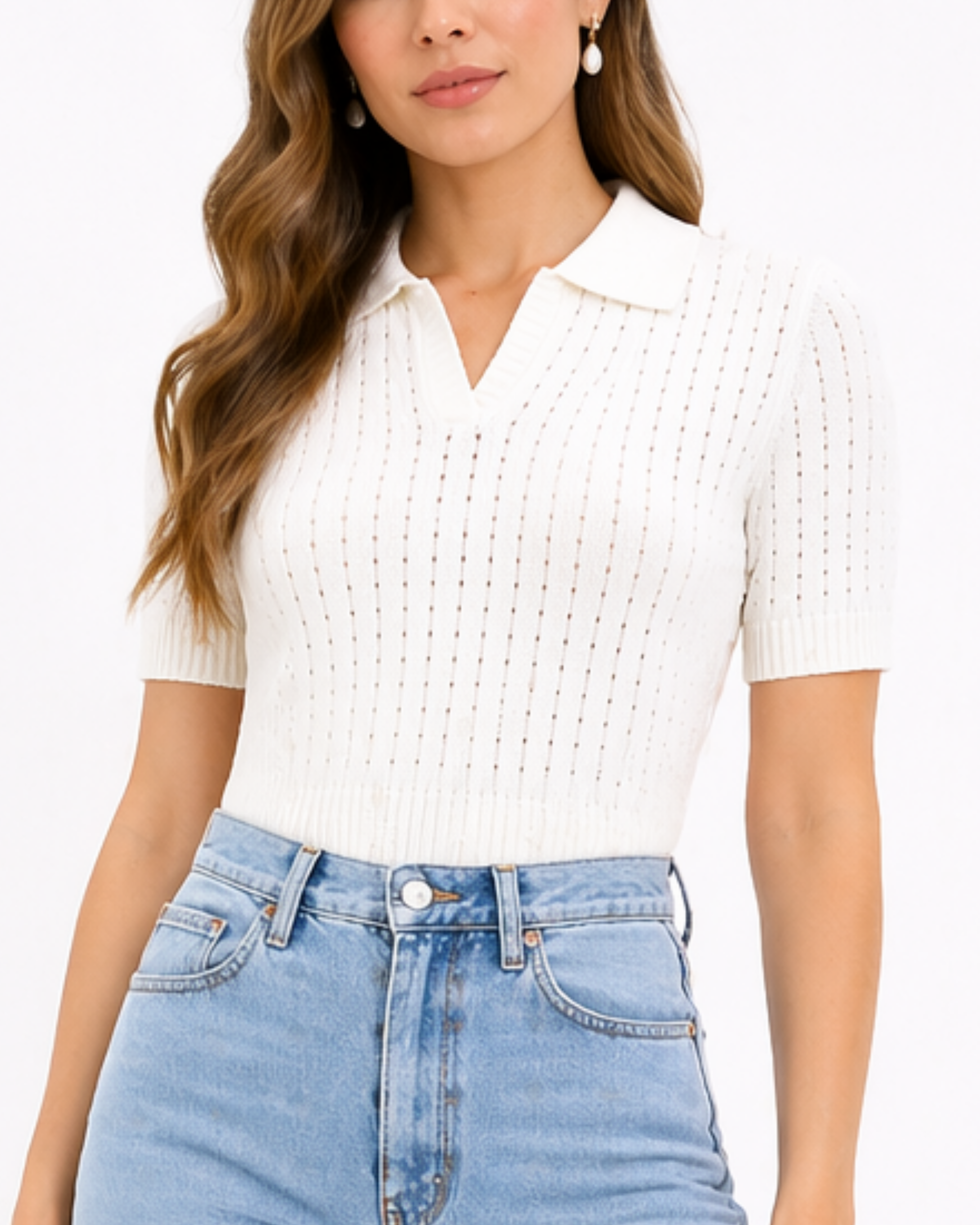 Blusa Tejida Polo Atemporal Duhersh BL25