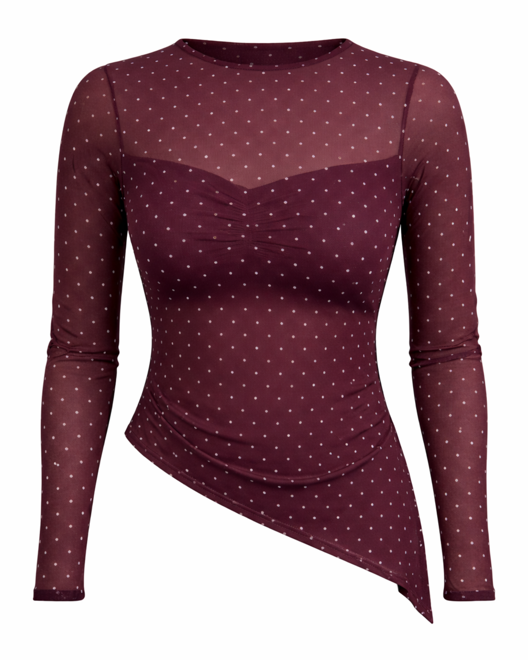 Blusa Mayatex Puntos Vino