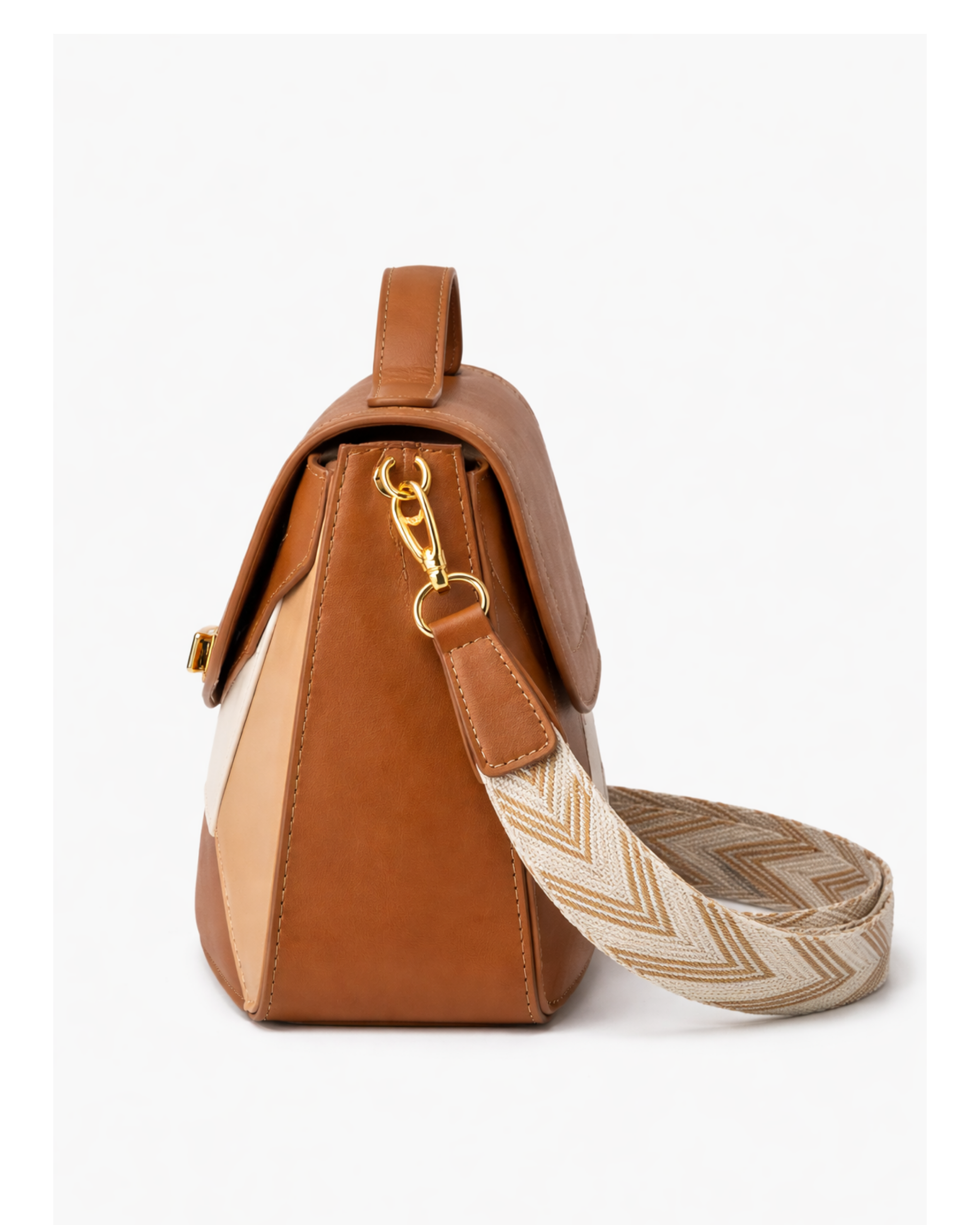 Bolso Geométrico Camel BS04
