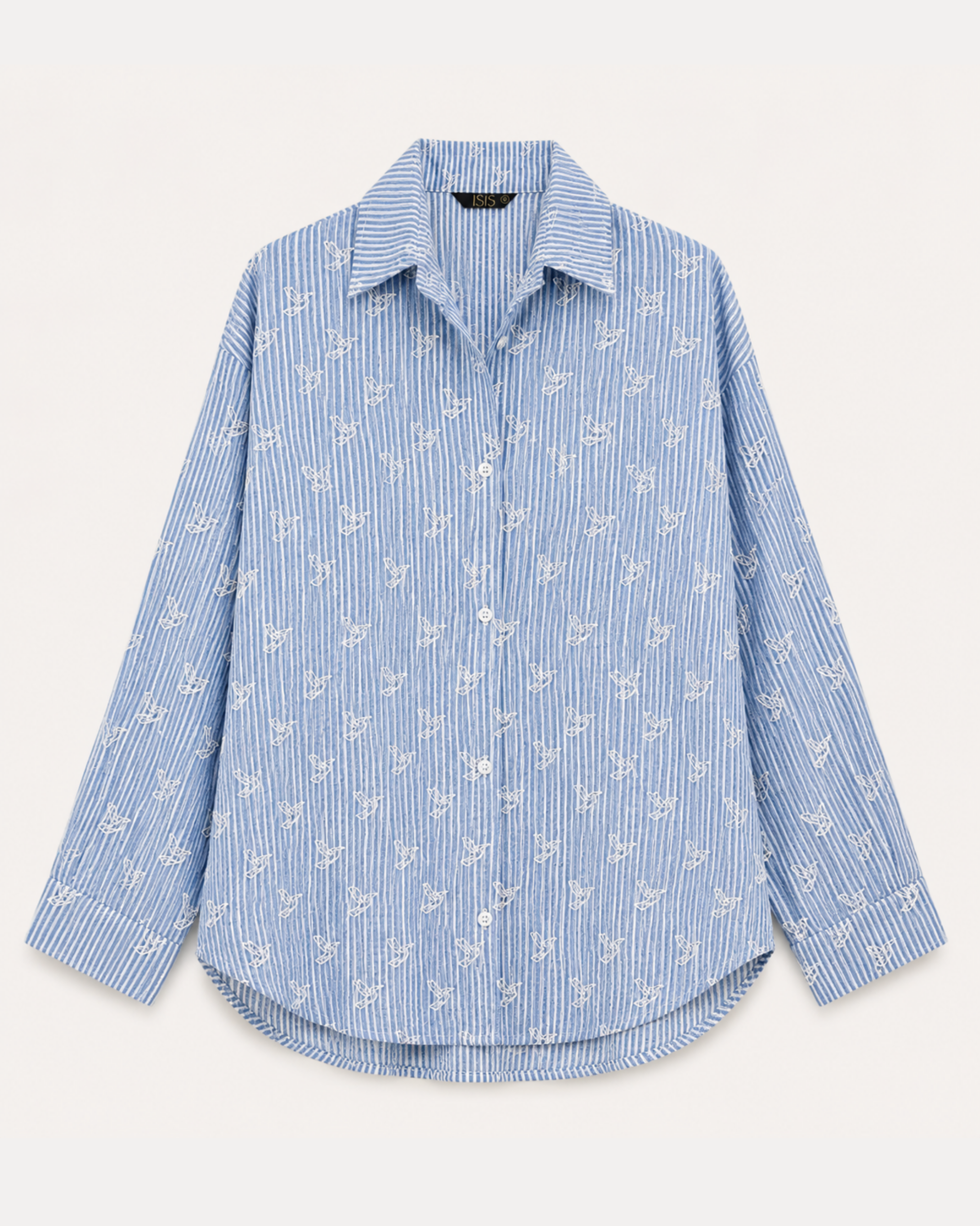 Camisa Colibrí Celeste BL10