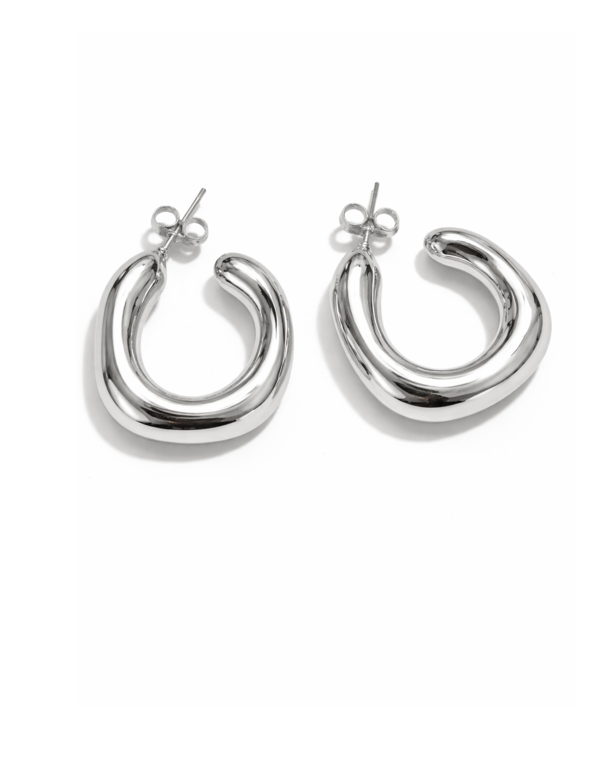 Candonga Orgánica Plateada en Rodio AC25