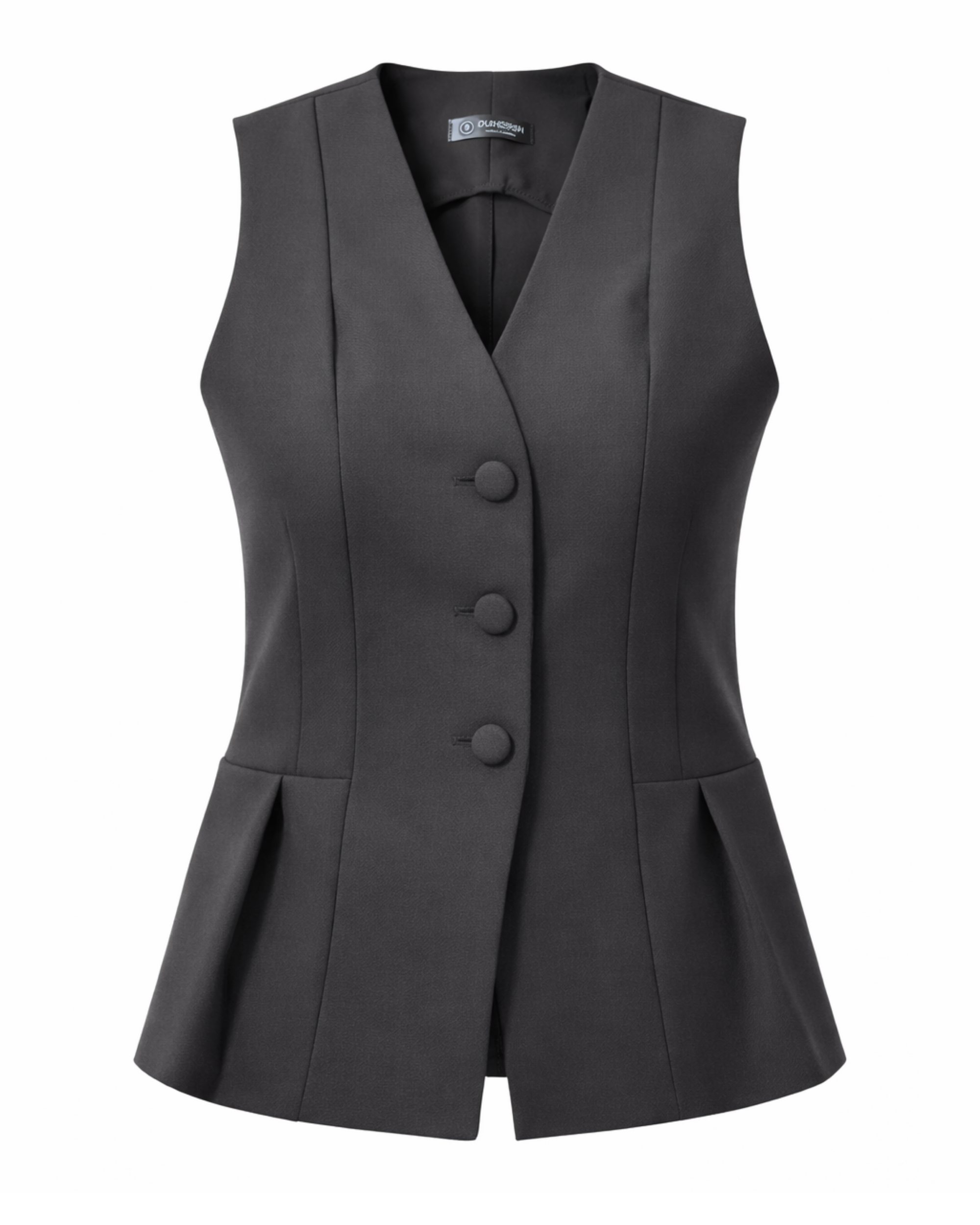 Chaleco estructurado en lino semi-licrado CL08