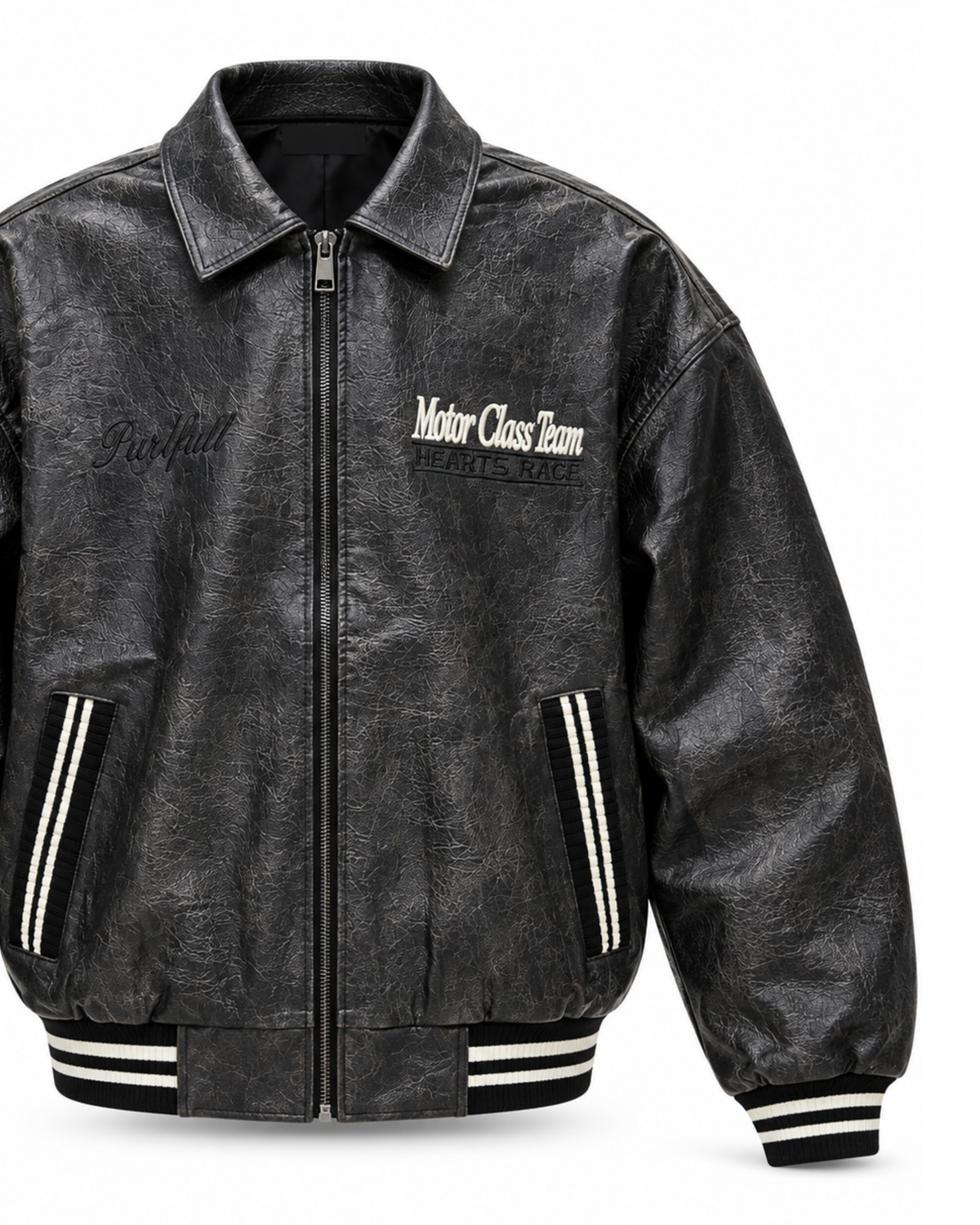 Chaqueta Bomber Turbo Spirit – Efecto Cuero CHH11