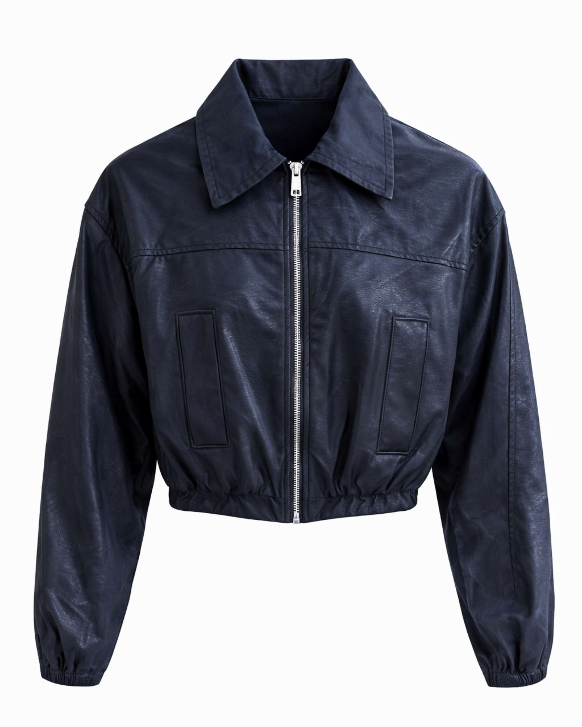 Chaqueta Crop en Eco Cuero CH08