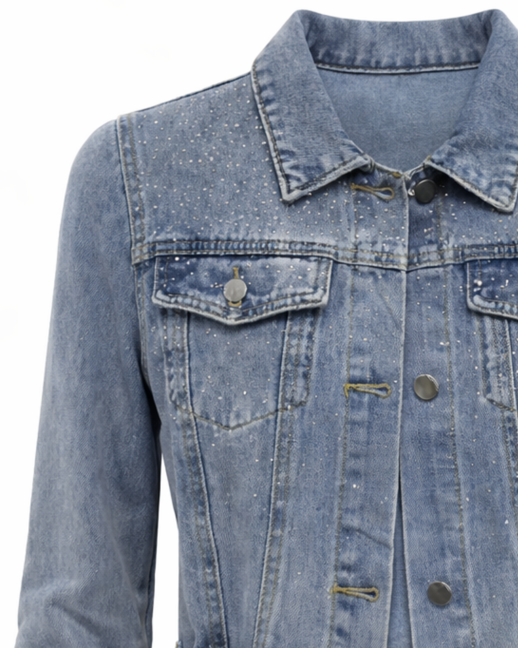 Chaqueta Denim Brillo Degradado