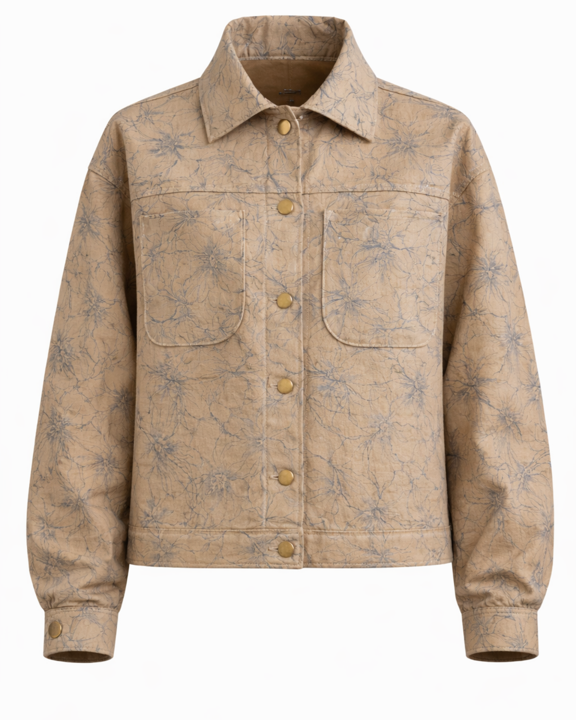 Chaqueta Mujer Estampada Gamuza CH08