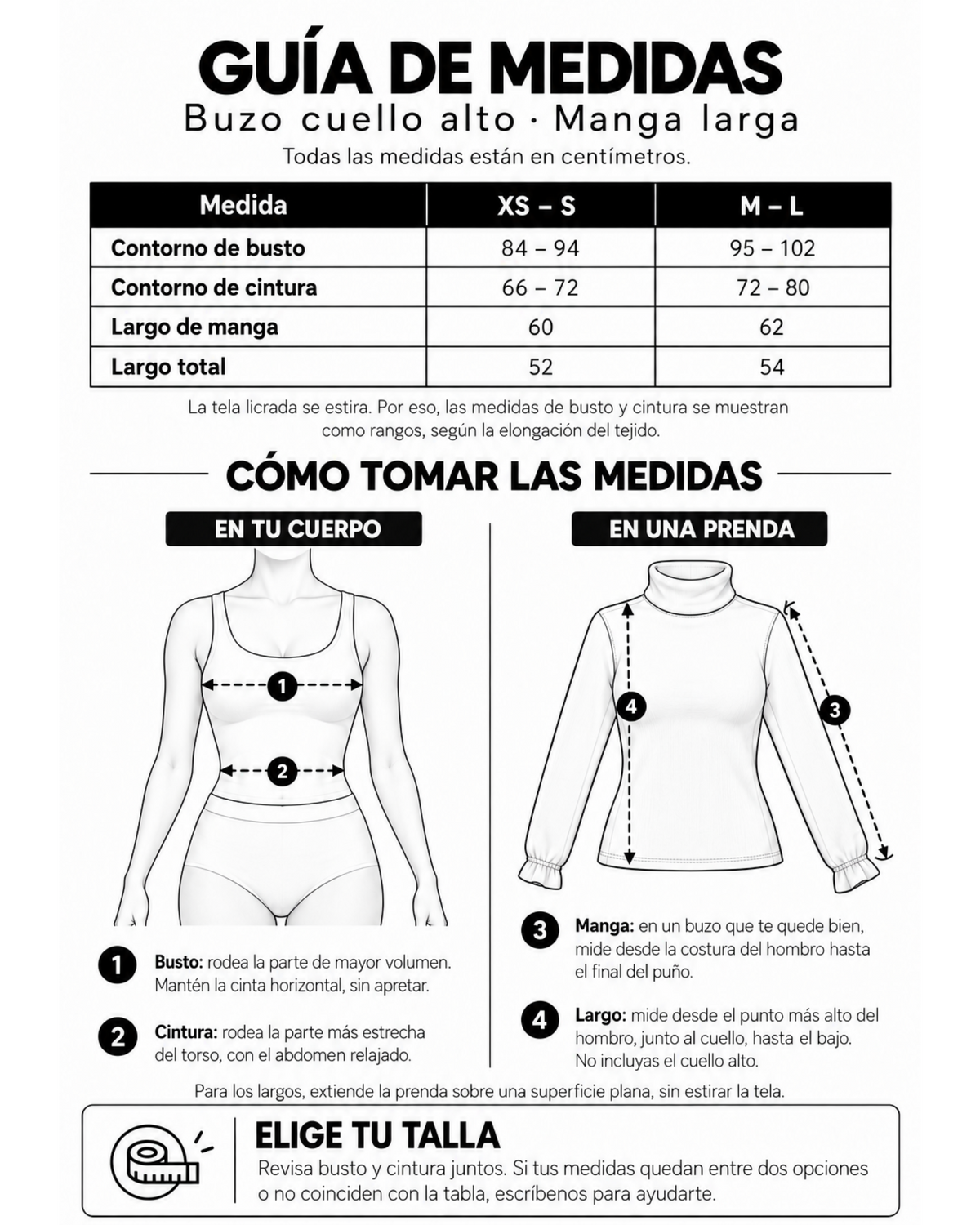 Blusa Cuello alto Esencial Decima