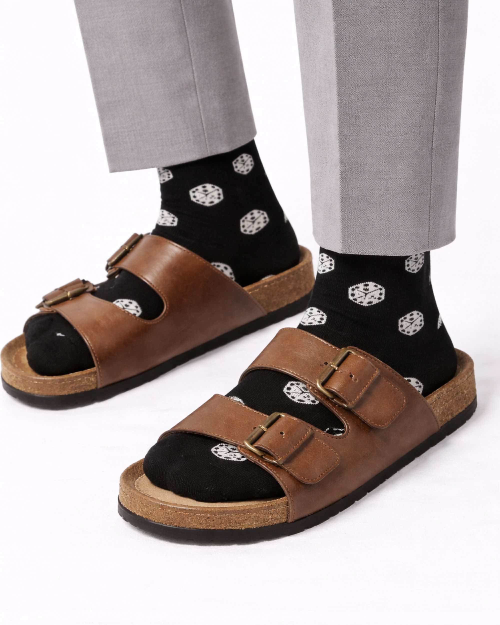 Medias Clásicas Dados para Caballero MEH01