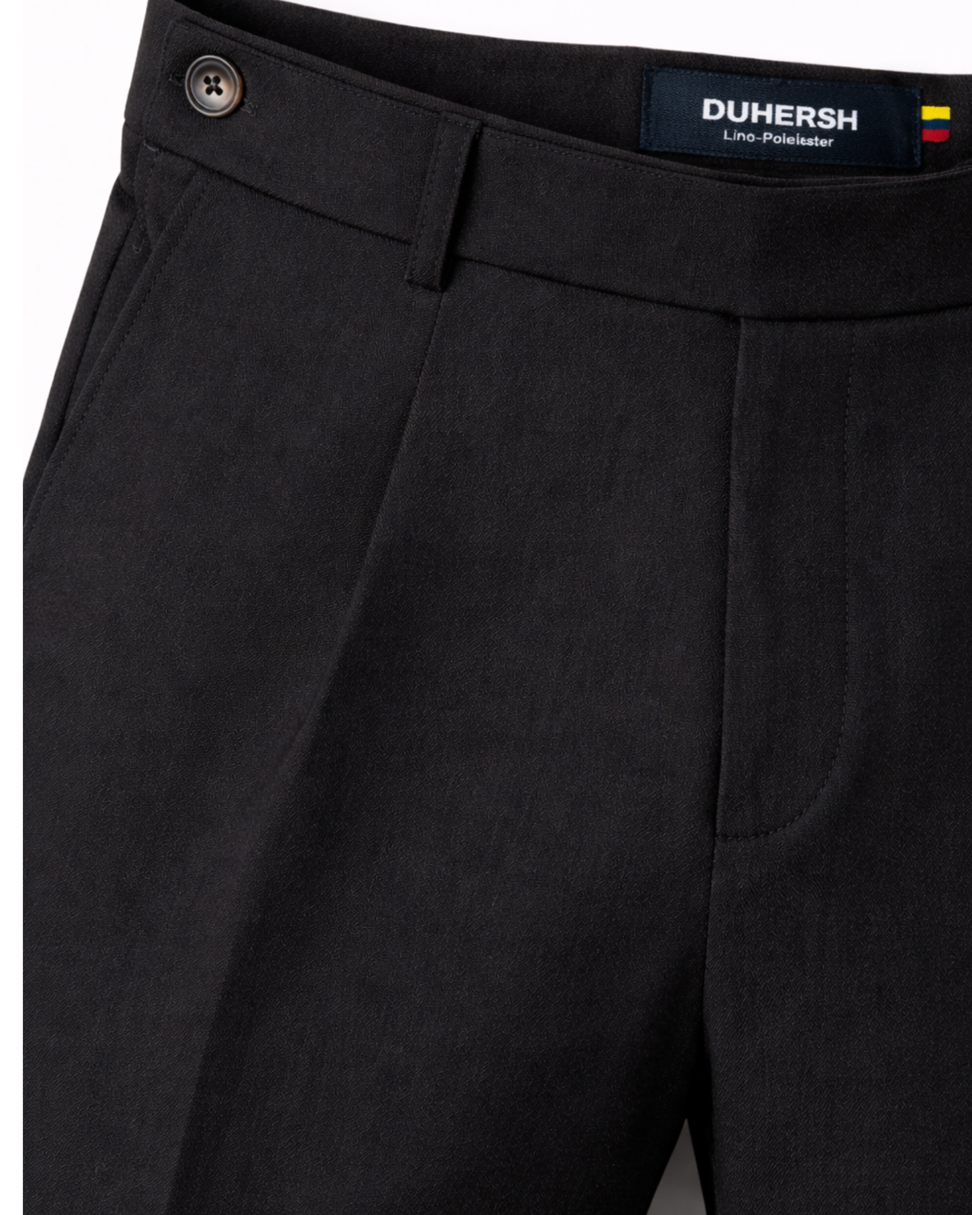 Pantalón en Lino negro Caballero PAH03