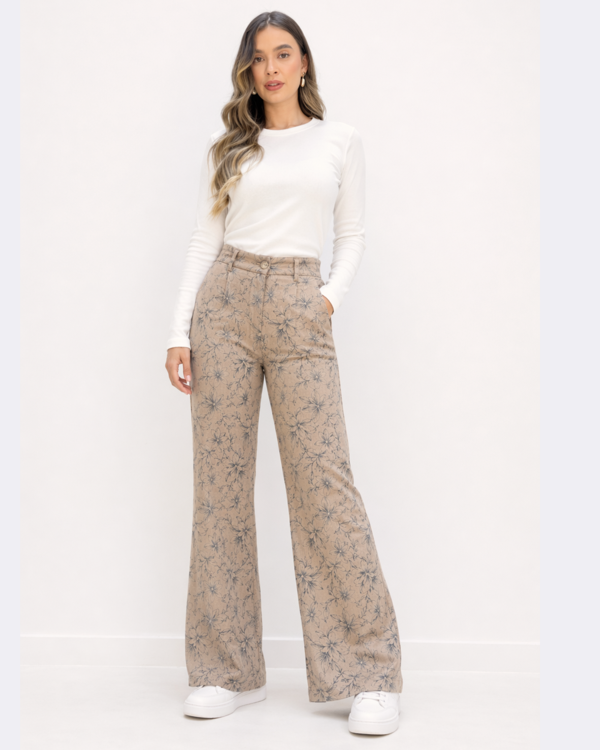 Pantalón Palazzo Floral DUHERSH PN12