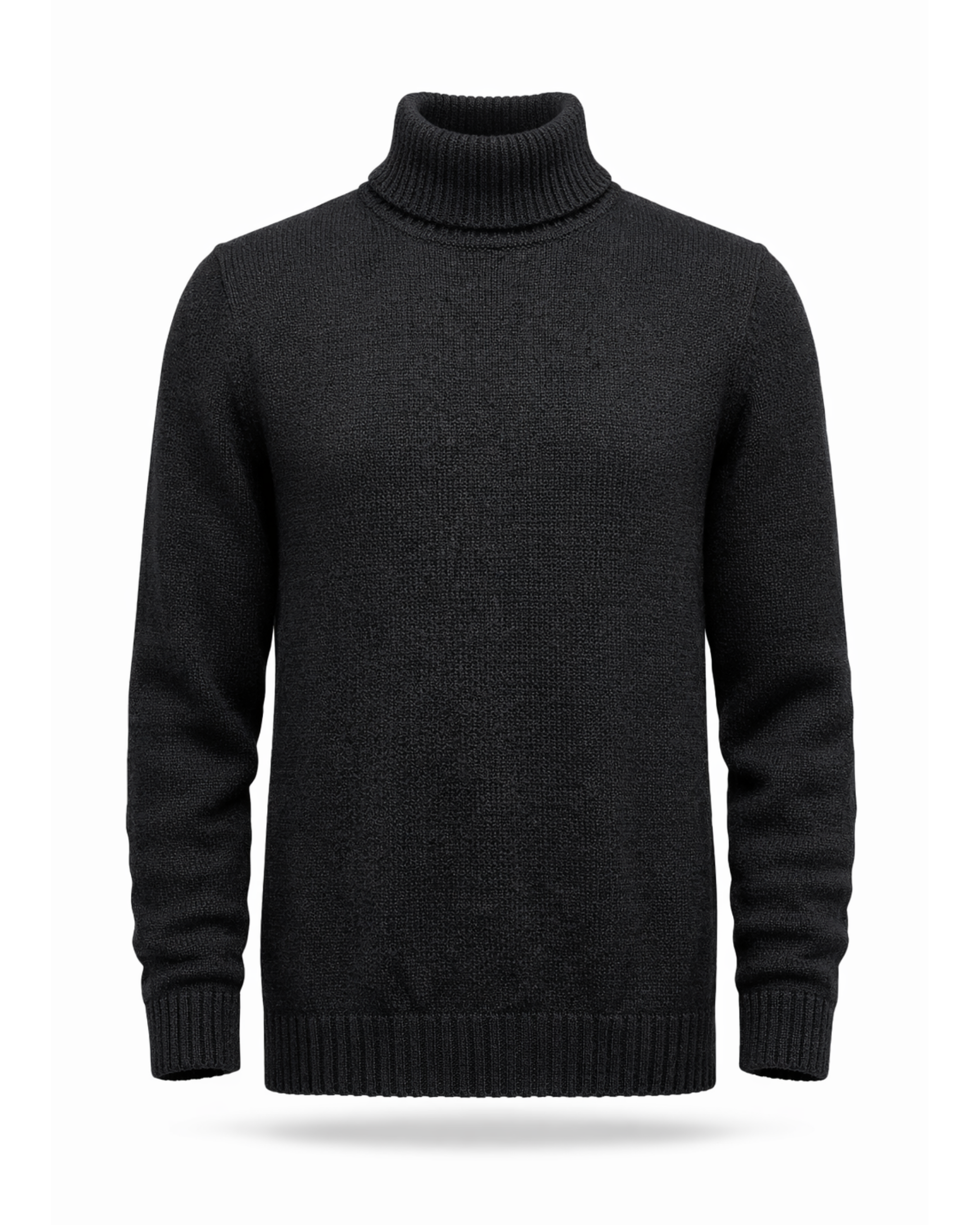 Suéter Cuello Tortuga Negro