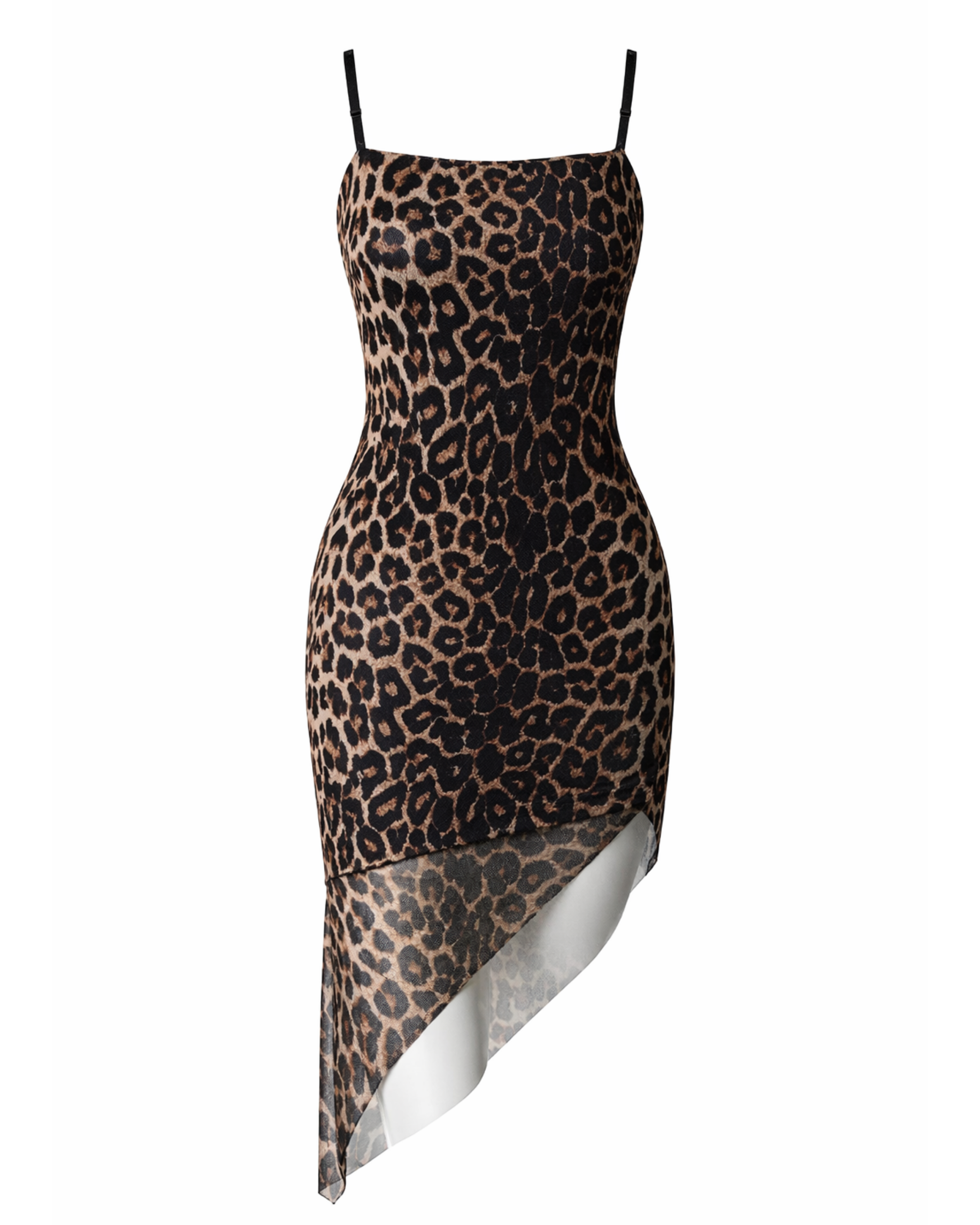 Vestido Asimétrico Animal Print