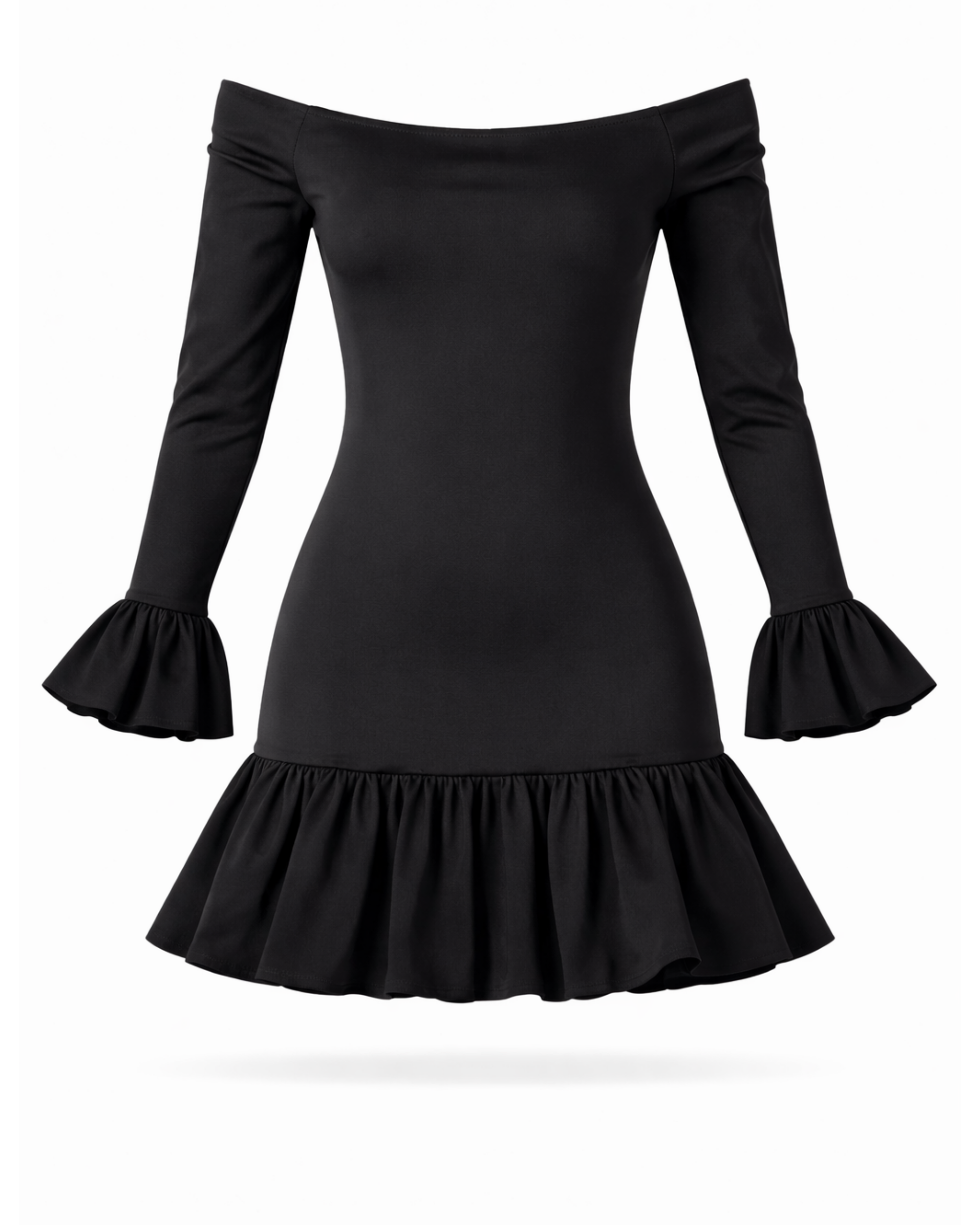 Vestido Mini Negro Boleros VE05