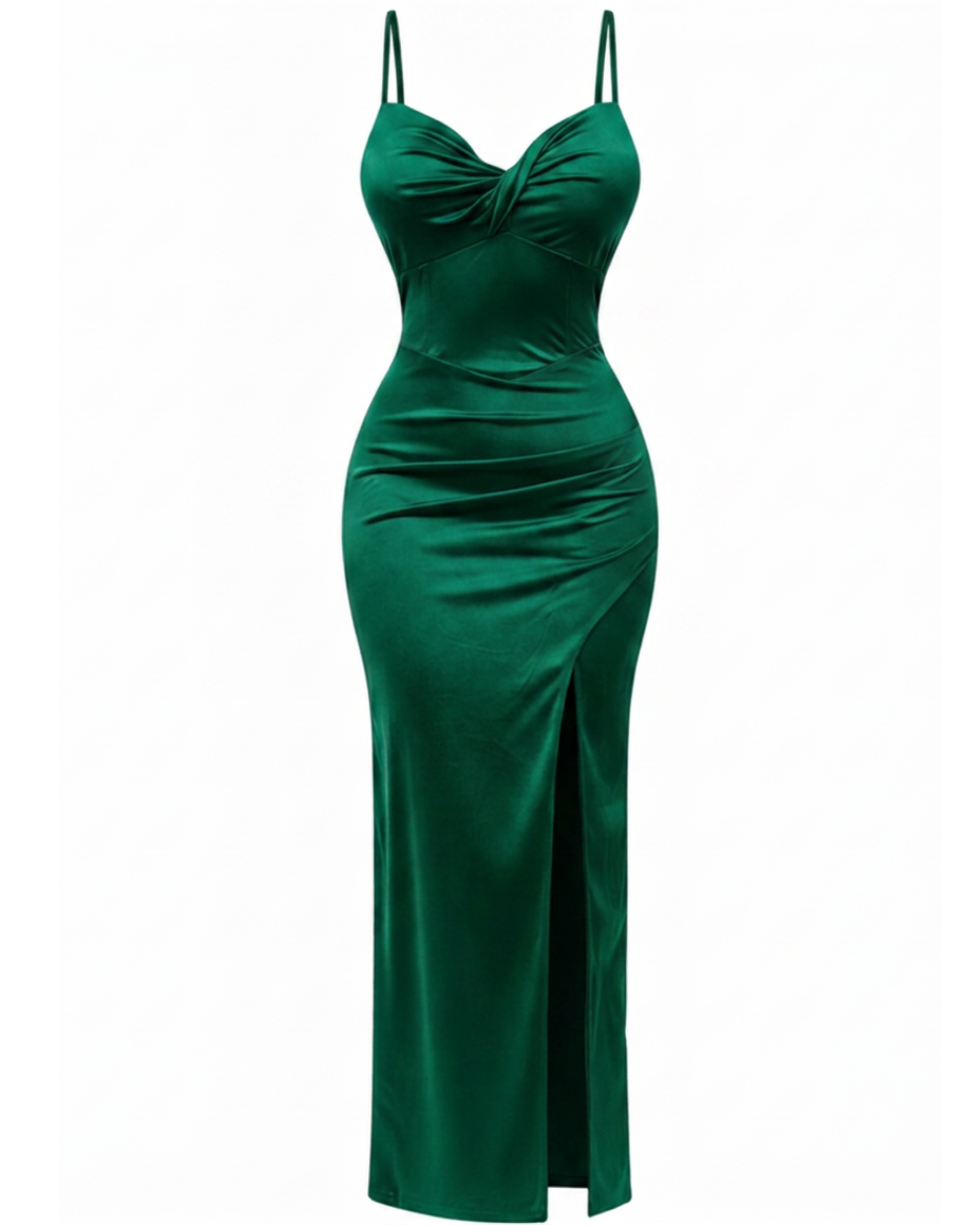 Vestido Maxi Satinado Corset  VE07